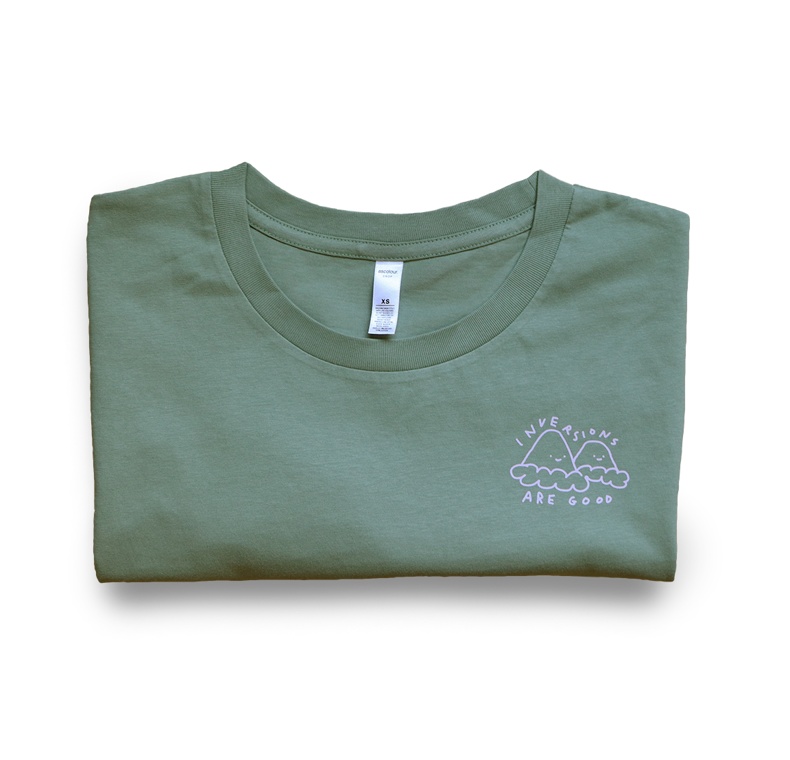 inversions are good crop t-shirt