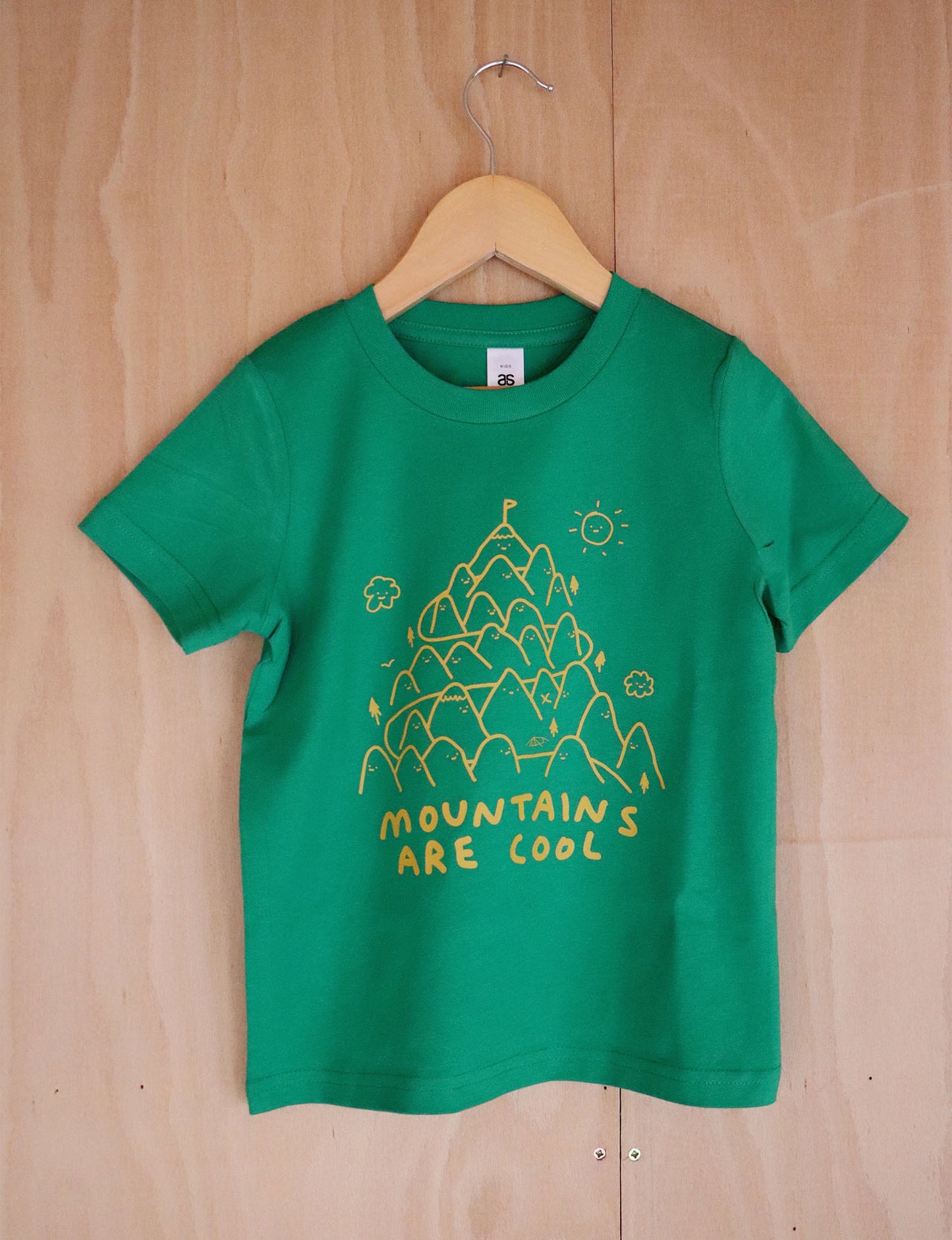 mountains are cool kids t-shirt