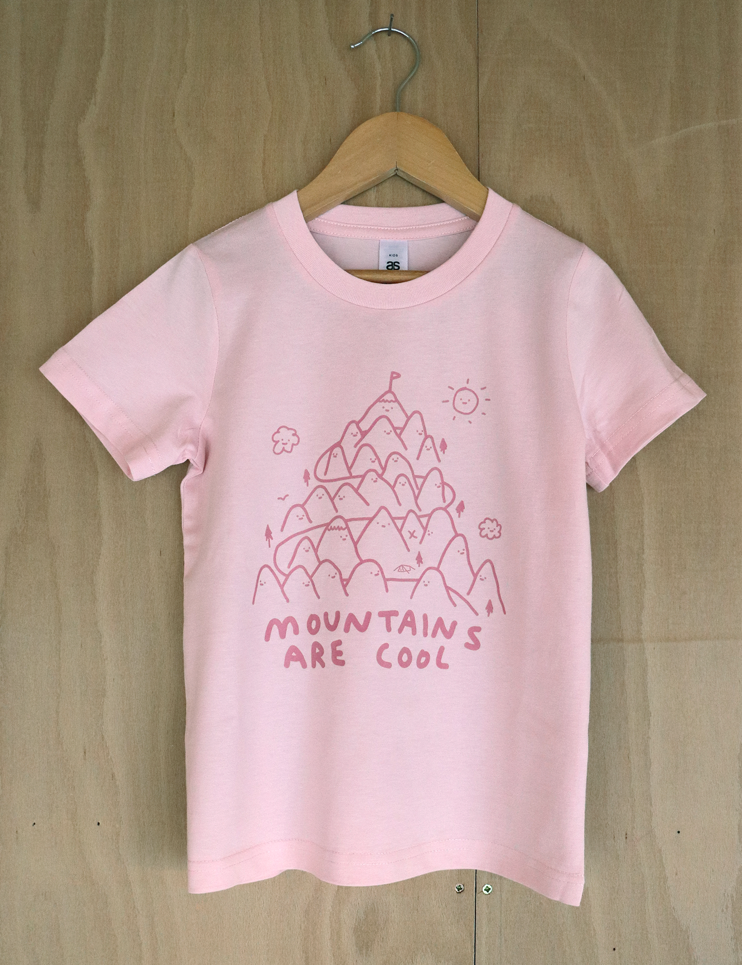 mountains are cool kids t-shirt