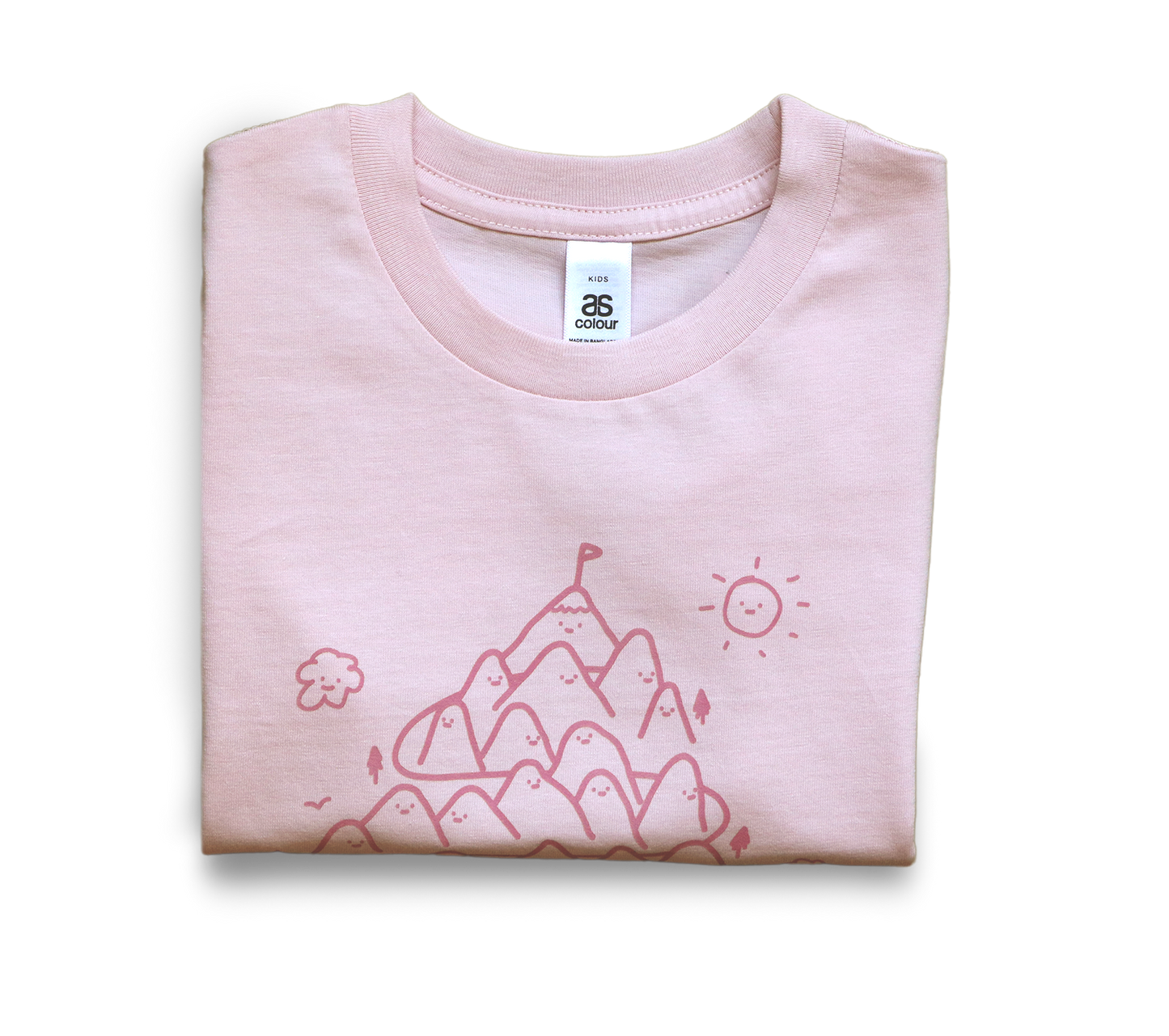 mountains are cool kids t-shirt
