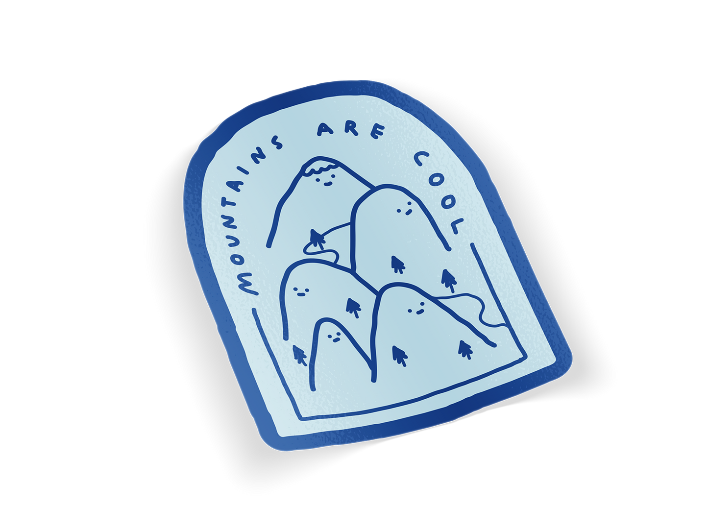 Mountains Are Cool Sticker