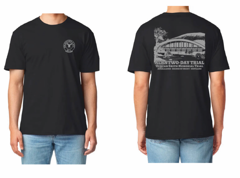 2 Day Trials Black T-Shirt, 2 Print Positions