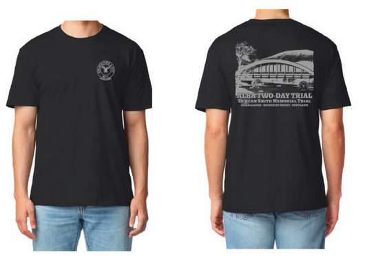 2 Day Trials Black T-Shirt, 2 Print Positions
